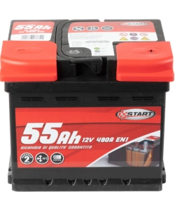 Batteria auto 55ah 12v 480a polo positivo destro cassetta l1